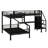 L-Shaped Bunk Loft Bed Featuring Built-In Wardrobe and Desk