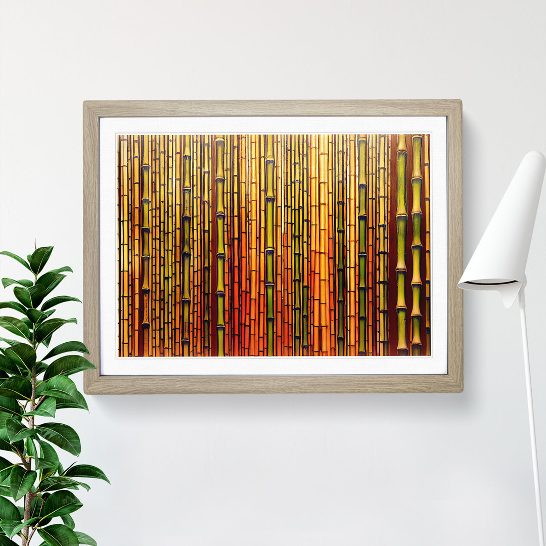 Admirable Bamboo Forest - Picture Frame Graphic Art