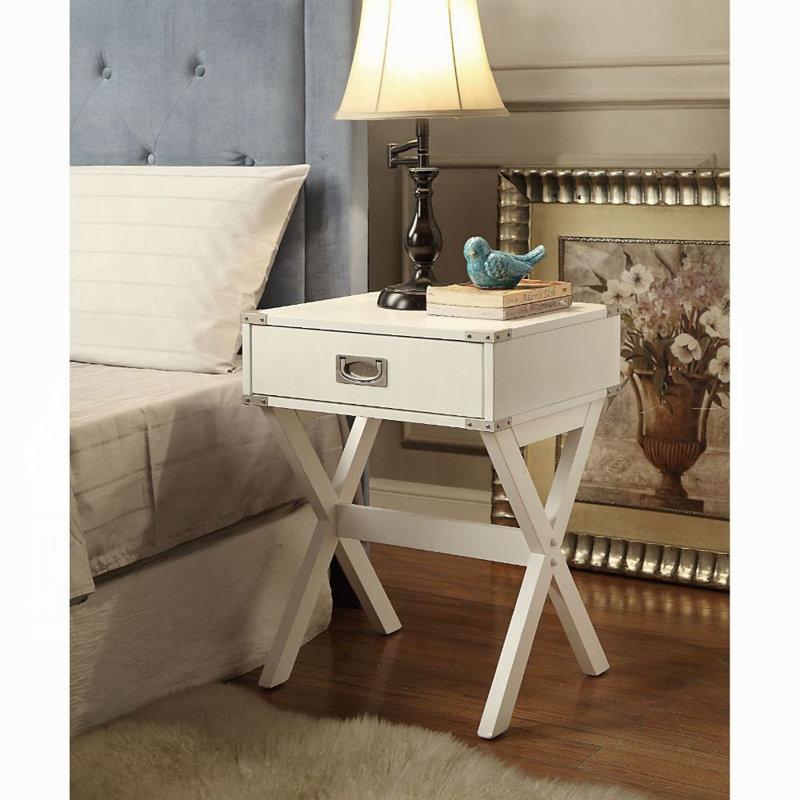 Table d'appoint Babs, Blanc