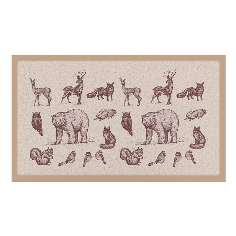 Non-Slip Animal Print Doormat