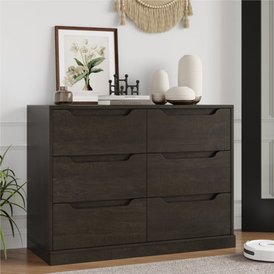 Commode double 6 tiroirs Anjeanette