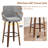 Benno 3-Piece Swivel Upholstered Counter Stool Set-2132190333-2132190331