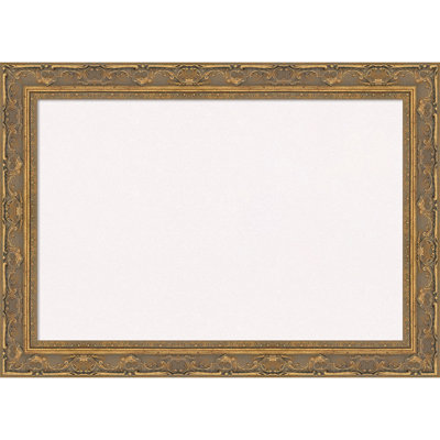 Filigree Gold Framed Corkboard, White Cork Bulletin Board, Organization Board, Pin Board