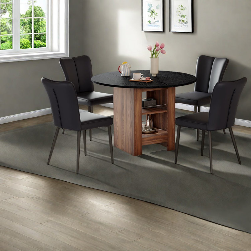 Storage Dining Table Sets(must Include Both Table And Chair), 42 In Mdf Kitchen