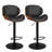 Mid-Century Modern PU Upholstered Swivel Adjustable Height Bar Stools-448576096