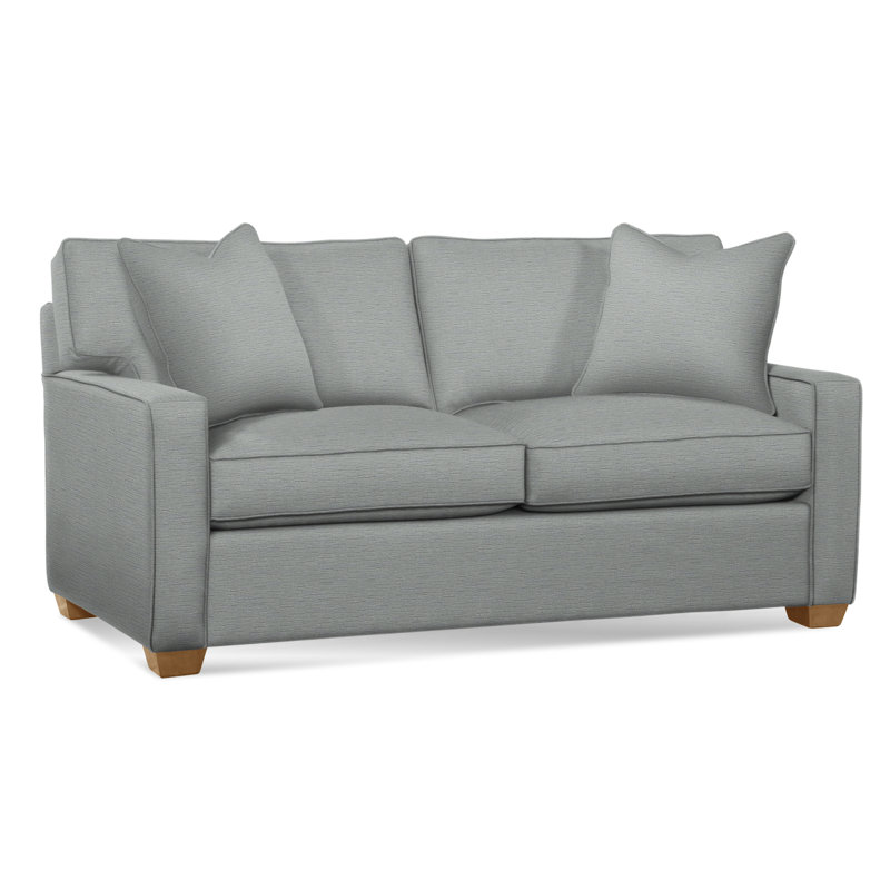 Gramercy Park Sofa, White Textured Performance; 0865-91, Honey