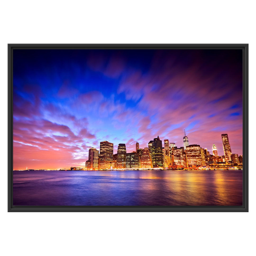 Gerahmtes Wandbild Skyline New York