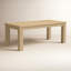 Table de salle à manger Mid-Century moderne en bois avec motif de losanges pastoraux-1997290370