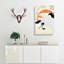 White Crane by Yashima Gakutei - Wrapped Canvas Print-55305053