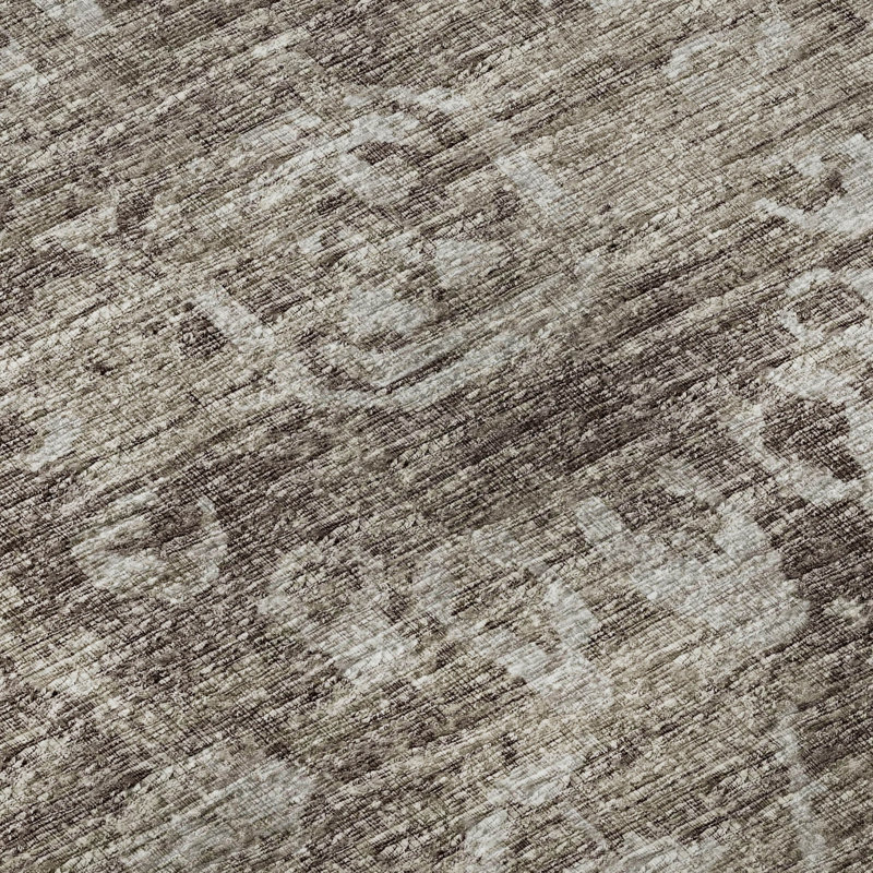 Premium Machine Washable Mayfield AMF40 Oriental Rug, 3' x 5', Brown
