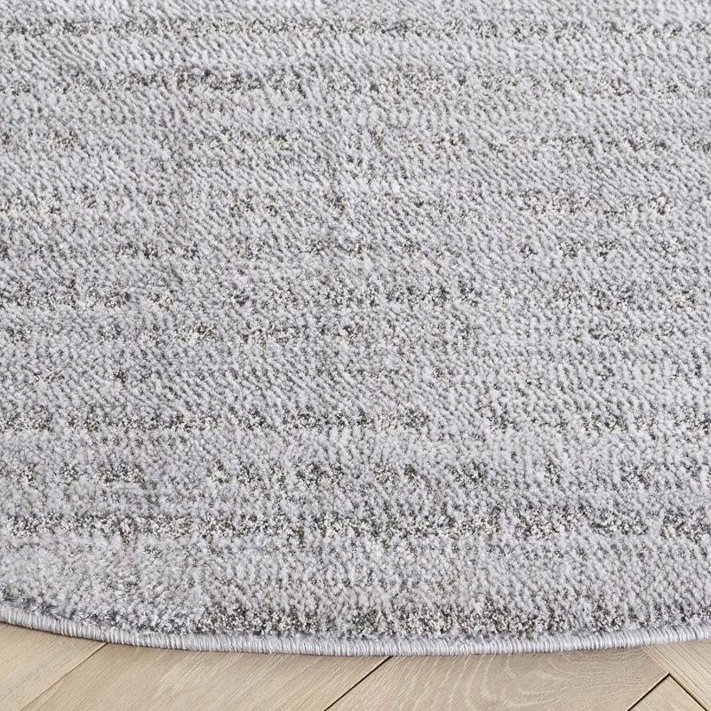 Shabbona Performance Abstract Rug, Round 6'7"