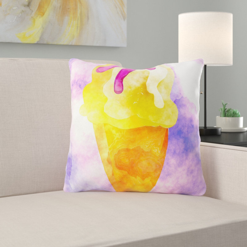 Reversible Throw Pillow, Microsuede, Indoor