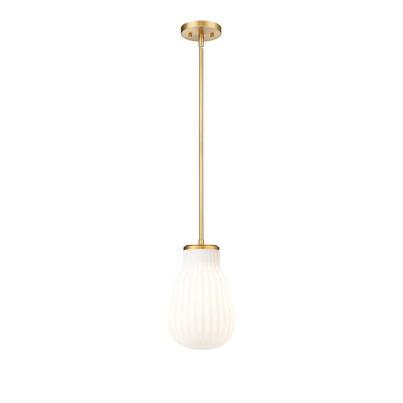 Luminaire suspendu 1 lumière Burstyn, Or