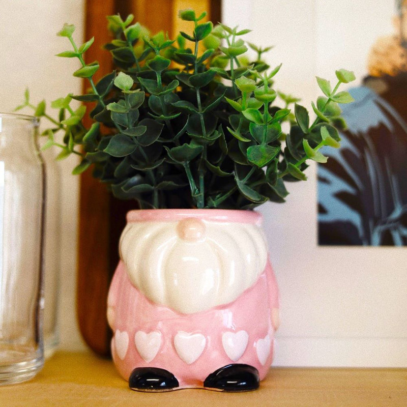 3.75'' Faux Eucalyptus Plant in Ceramic Pot