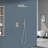 2-Function High-Pressure Rainfall Shower System, Tub Faucet Set