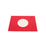 VERA SMALL ONE Hand Loomed Dots Area Rug in Red
