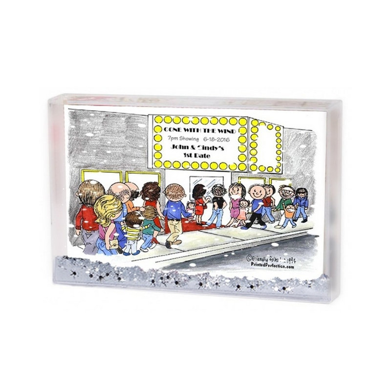 Cadre de boule à neige personnalisé, H 2,5 po x l 3,75 po x P 1 po, Oui