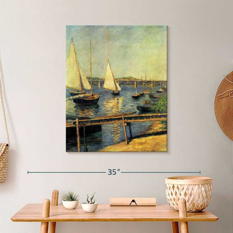 Voiliers à Argenteuil, 25" H x 20" W