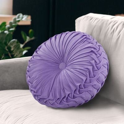 Irany Velvet Throw Round Pillow Cover & Insert