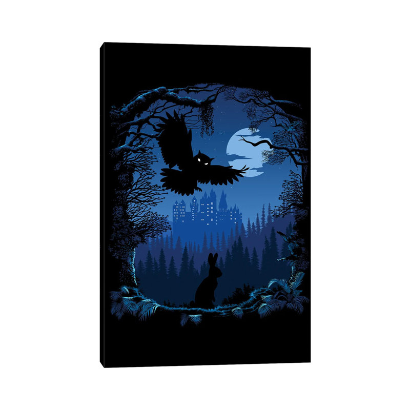 Magic Castle Owl by Alberto Perez - Wrapped Canvas Print, 30.48cm H x 20.32cm W x 1.91cm D