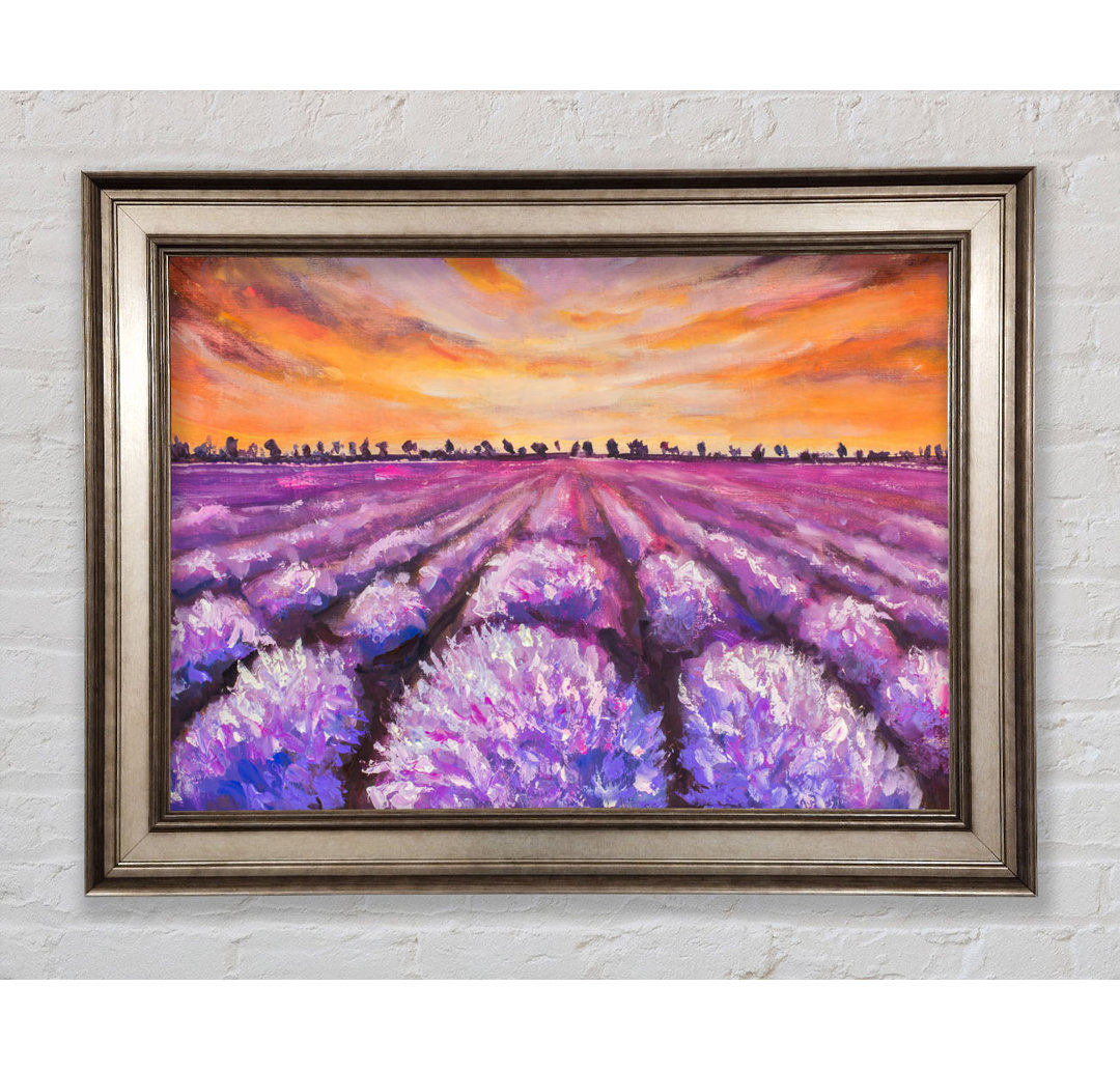 Gerahmtes Leinwandbild Lavender Fields Supreme