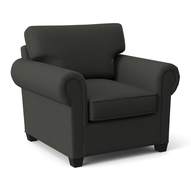 Fauteuil de 40 po de largeur Grace, Gris anthracite Dorset