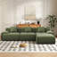 Canapé-lit modulaire convertible en velours côtelé 107 po avec repose-pieds 107 po Modern-1069862655-824844963