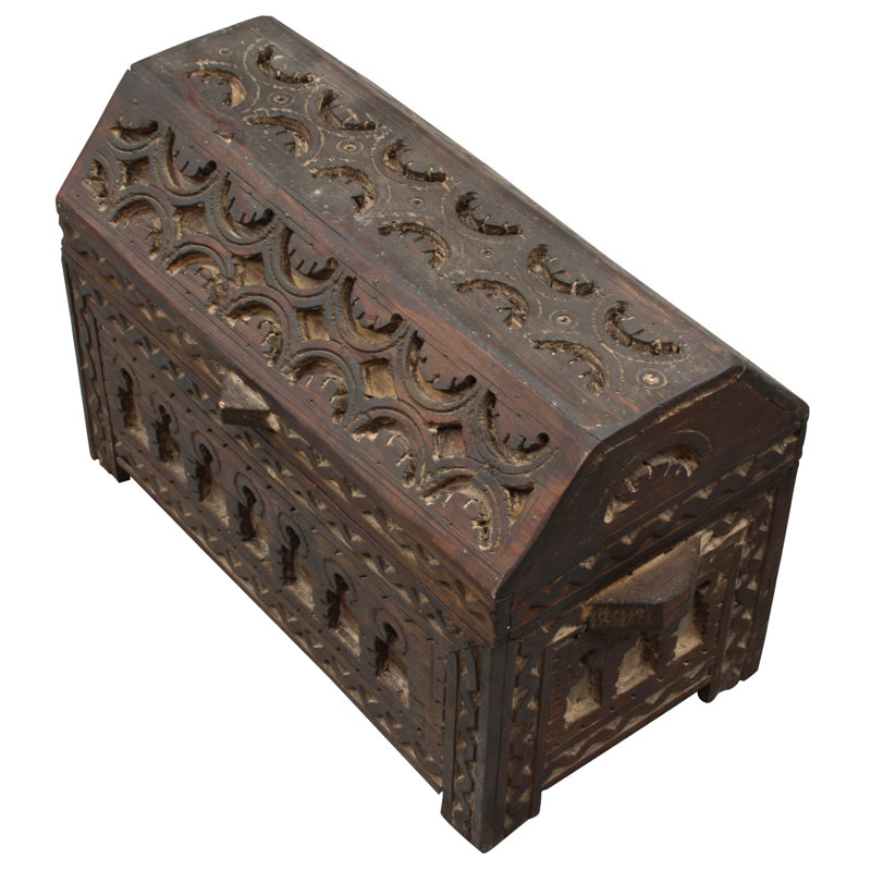 Handmade Wooden Decorative Trunk