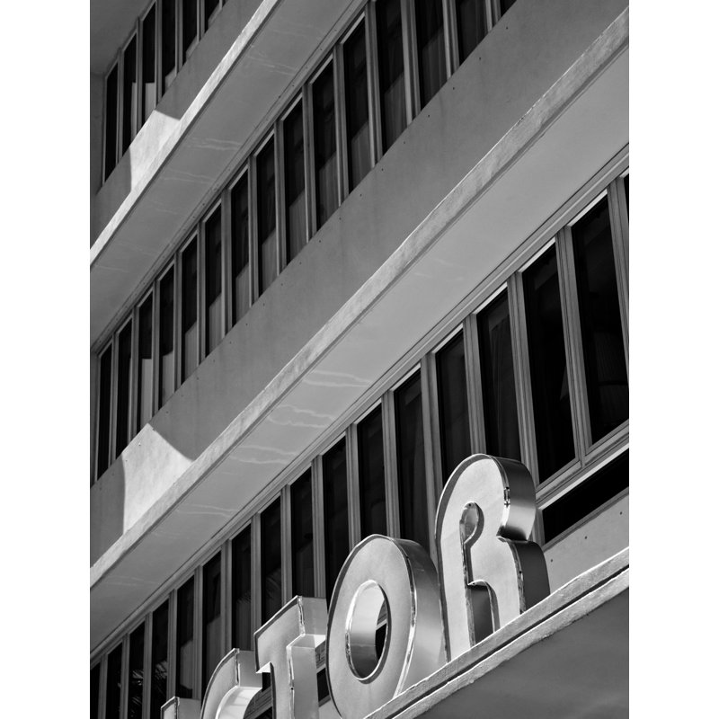 Art Deco Miami Beach # 1 Print by Adam Sherbell, 21.25" H x 17.25" W