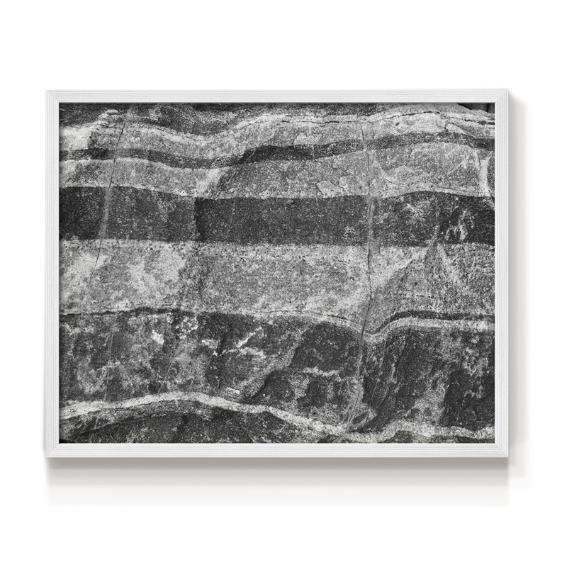 Found Foundures - impression encadrée, H 11 po x l 14 po, Blanc