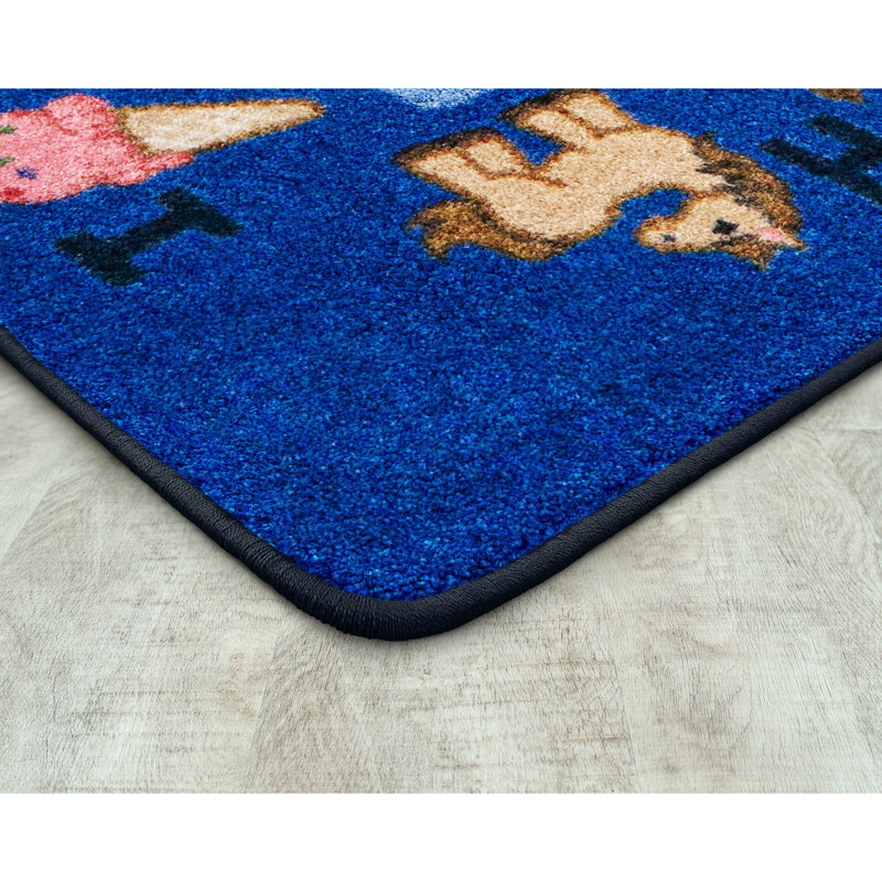 Tapis Smart Start en couleur multicolore, Rectangle 5 pi 4 po x 7 pi 8 po