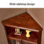 Nut-Brown Solid Wood Corner cabinet