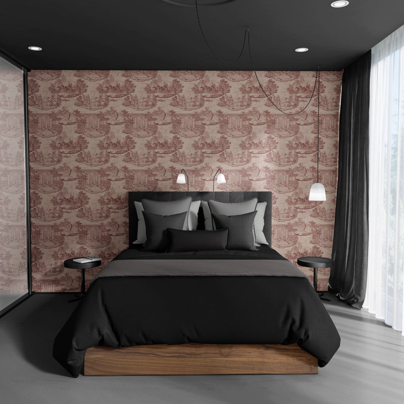 Thuglife Wallpaper, Pink/Maroon/Red