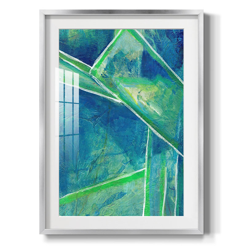 GeometricInCoolIVPremiumGalleryWrappedCanvas-Framed Print