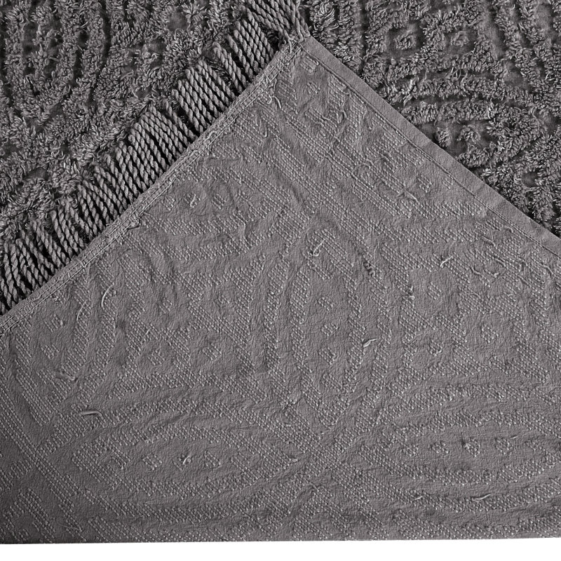 Couvre-lit / couvre-lit double à double anneau 100% coton, Gris, Ensemble de courtepointe grand