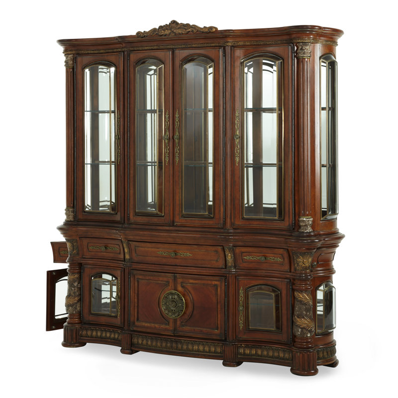 Villa Valencia Wood China Cabinet, Without