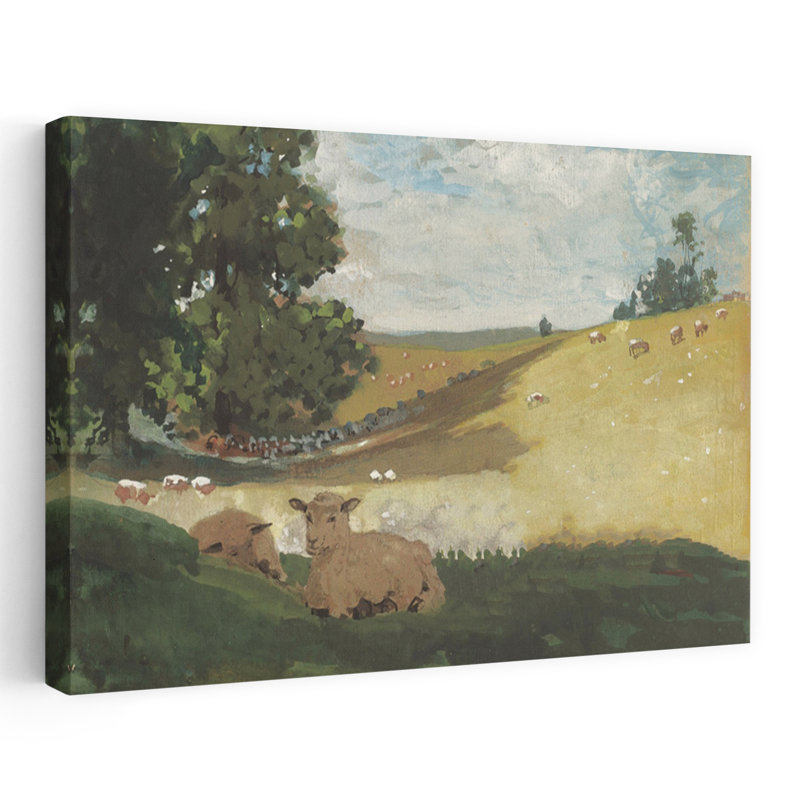 Green Hill 2, paysage abstrait contemporain, art naturel, H 24 po x l 36 po