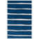 Gonde Hand Tufted Wool/Viscose Striped Rug in Navy
