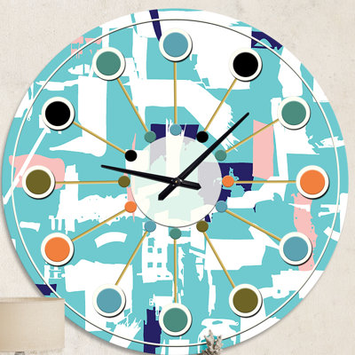 Horloge murale rétro Mid-Century