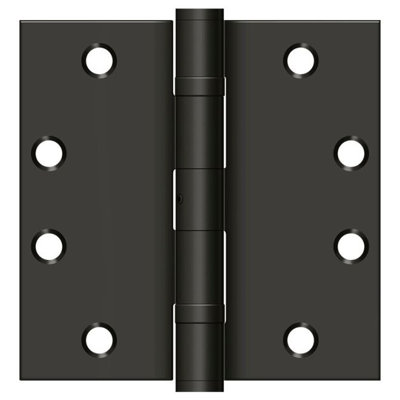 Charnière à billes Deltana S45BBNU10B 4 1/2 po x 4 1/2 po, HD, roulement à billes en bronze huilé