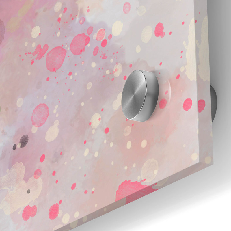 Art mural en verre épique «Flower Crown, H 36 po x l 36 po x P 0,2 po