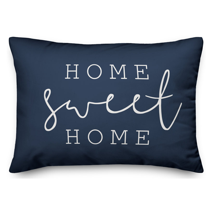 Outdoor Throw Pillow, Navy