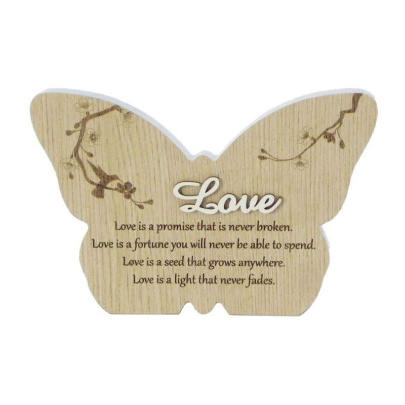 Plaque d’amour papillon