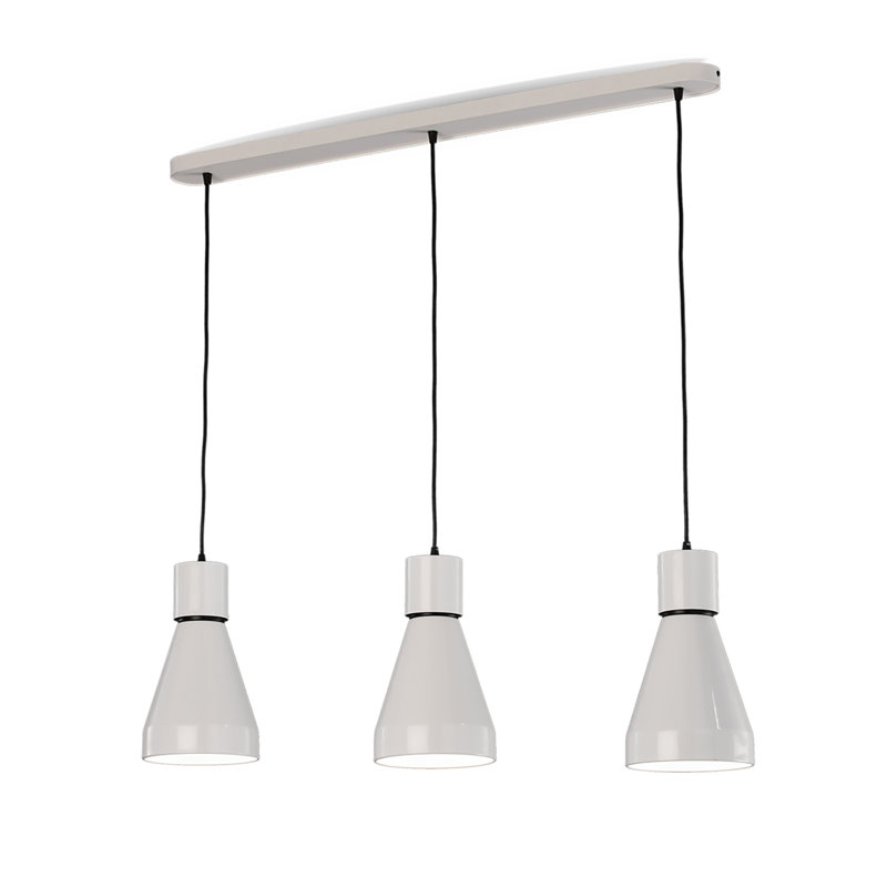 Kos 3 - Light White Kitchen Island Pendant