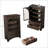 Glass Door Display Case Storage Cabinet With 2 Drawers And Adjustable Shelf, Spacious And Elegant For Various Rooms-430635379