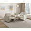 Fauteuil d'appoint contemporain de style taupe Boucle-2002932099