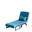 Fauteuil convertible convertible pour adultes, canapé-lit pliant 5 en 1 avec dossier et coussin réglables à 5 positions, canapé-lit futon simple pour petits espaces, appartement, bureau (bleu)