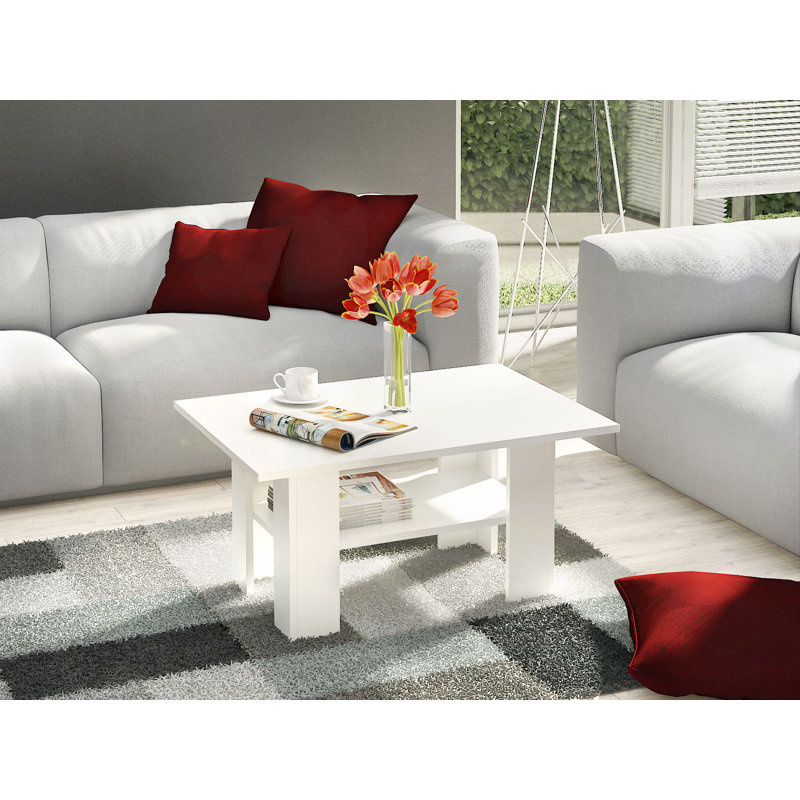 4 Legs Coffee Table, White