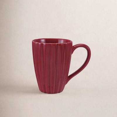 Ribbed Stoneware Mug