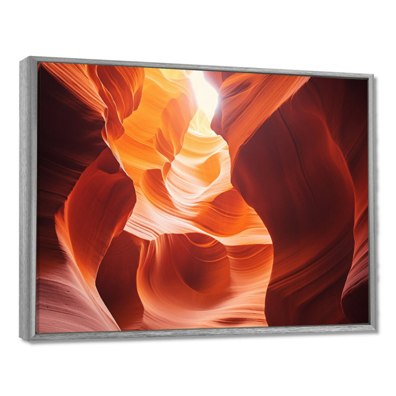 Canyon Antelope Harmony I - Arizona, art mural grand format, H 12 po x l 20 po x P 1 po, Encadrement argenté